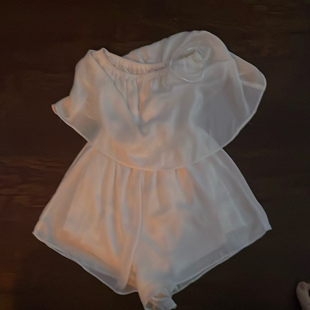 Luxe the label white playsuit. Size XS